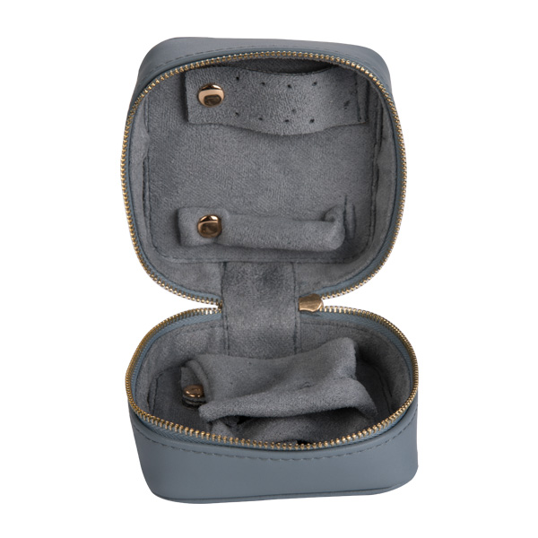 Fashion Small Portable Travel Jewelry Box Pu Leather Material Easy To Carry