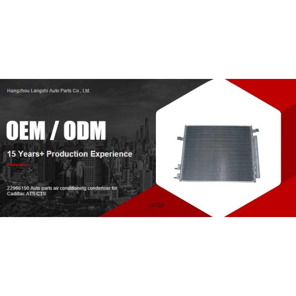 Cadillac Car Fitting 22966150 Auto Parts Condensador de aire acondicionado a un precio asequible