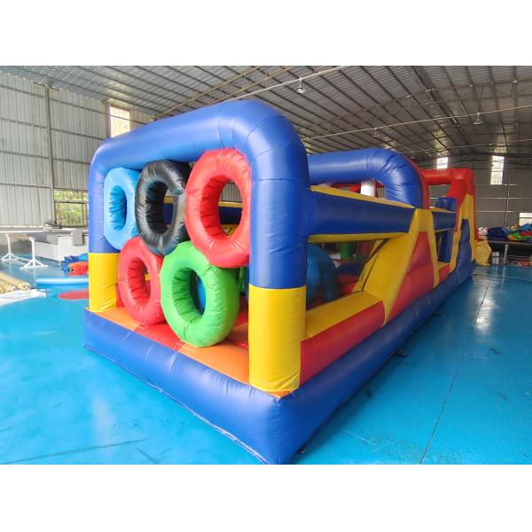 Коммерческий класс ПВХ брезент гигантские надувные препятствия курсы надувные веселый город для открытого воздуха