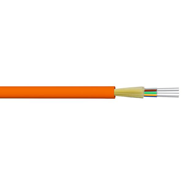 GJFJV Simplex Cable Tight Buffer PVC/LSZH Sheath Fiber Optic Cable Singlemode Multimode
