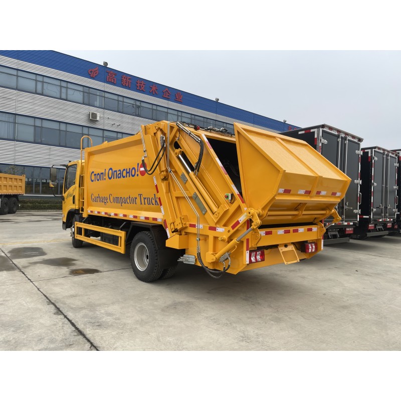New Shacman 4x2 Transfer Refuse Vehicle Rear Side Loader Swing Arm Hook Lift Hooklift Waste Compactor Garbage Collection Truck
