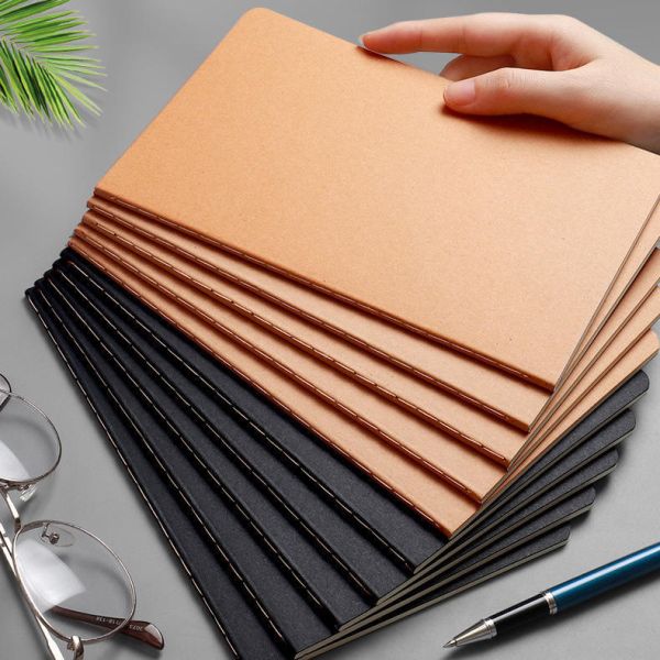 Wholesale A5 Kraft Paper Composition Notebook Office School Supplies 36 Sheets B5 Journals Note Book for Students