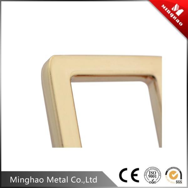 Hot sale metal 16*30.56mm Light gold sqare buckle for Hardware parts