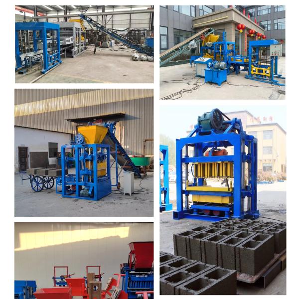 Portable Small Mini Manual diesel Generator Block Brick Making Machinery Hollow Cement Concrete Automatic Mobile Paving