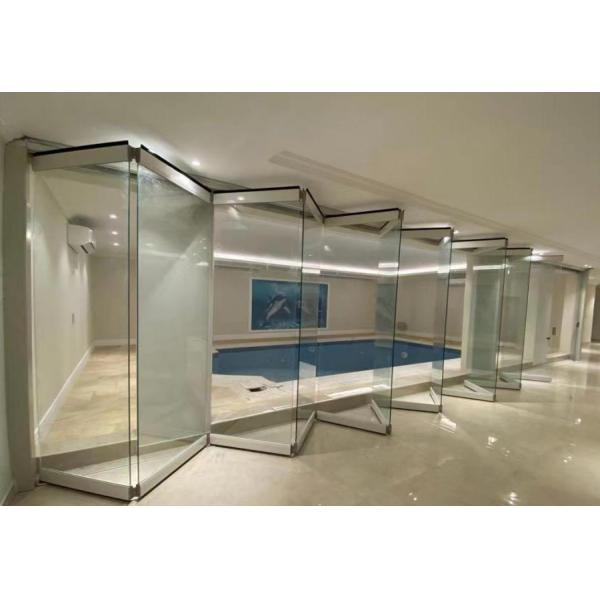 50 Years Life Span Aluminum Folding Door with Anodized Finishes and Fluorocarbon Spraying