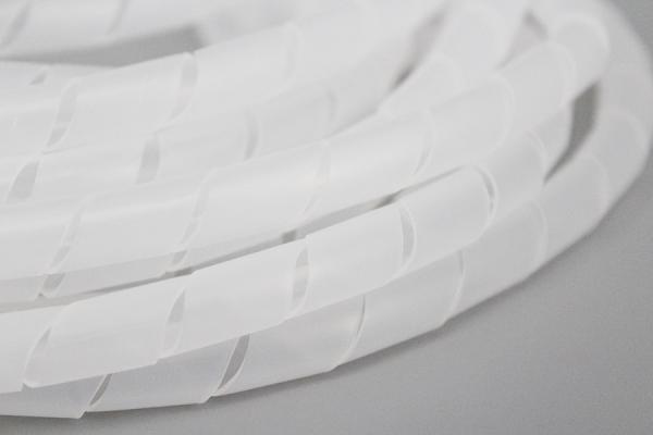DM-6mm XGS-6mm Wholesales black and white customized PE Spiral Wrapping Bands for protecting electrical wires