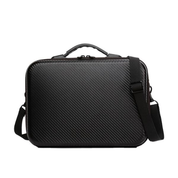 Protective Hard Black EVA Storage Case with Foam Interior and Shoulder Strap Ideal for Secure Storage and Transport Needs