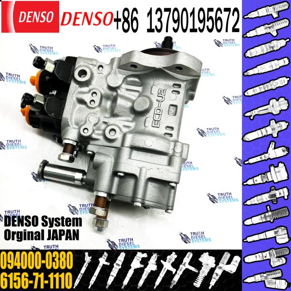 HP0 Pump 6156-71-1112 Diesel Fuel Injection Pump 094000-0380 for Komatsu SAA6D125E-3