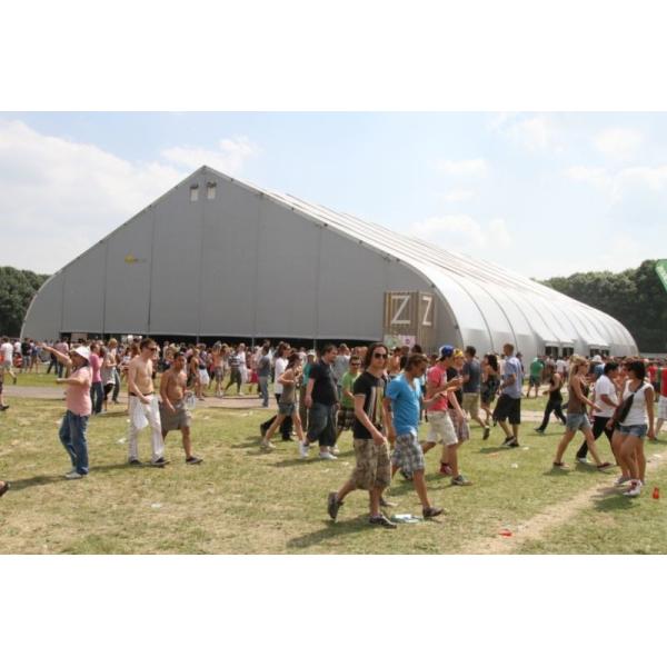 Waterproof Sunscreen Large Outdoor Aluminum Tent With Glass Wall