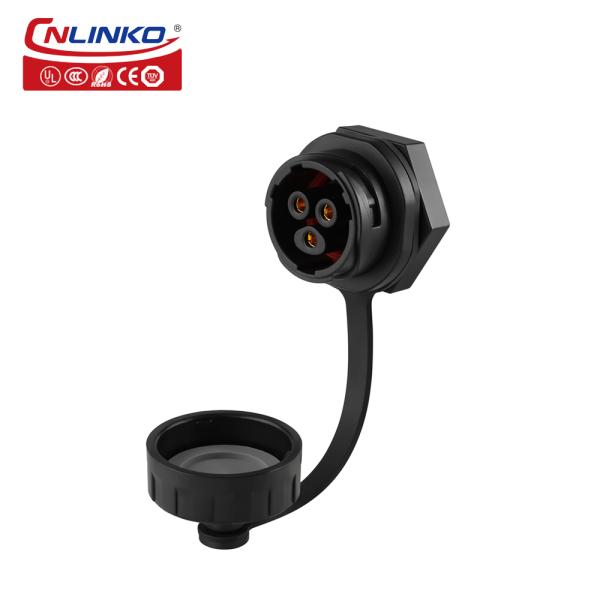 CNLINKO M20 3 Pin IP68 Waterproof Solder Copper Pin Connector Plug