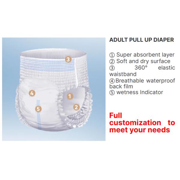 Pantalons jetables après l'accouchement Taille étirée Matériaux biodégradables Salle de sport Utilisation active Salopette sanitaire