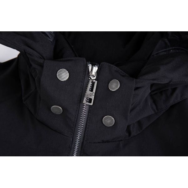 Women's 100% Polyester Long Length Quilted Winter Coat with Hood for Enhanced Warmth