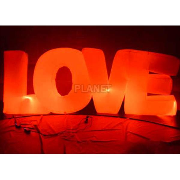 Веддинг раздувная любовь украшения освещения привела воздушный шар письма для этапа