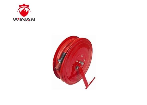 Red 25mm Fire Hose Reel with PVC Hose For Fire Fighting Equipment