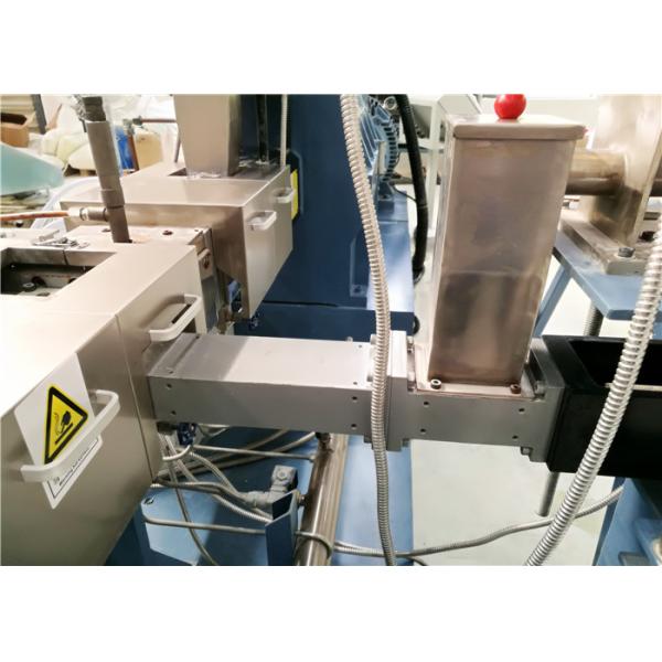 Low Noise Twin Screw Compounding Extruder , PP / PE Plastic Extrusion Machine