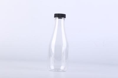 Food grade pet plastic round juice bottles / plastic water bottles