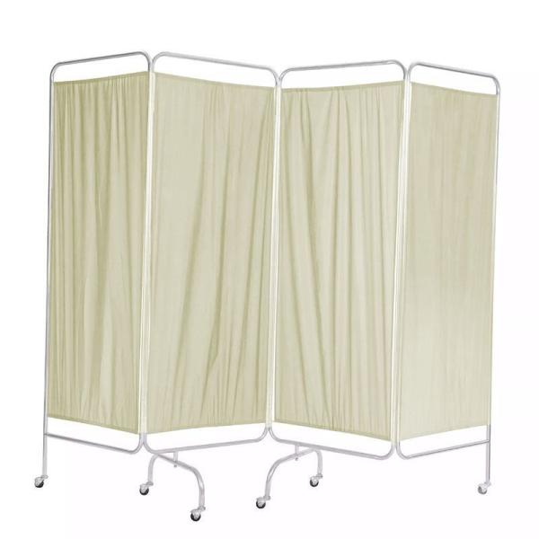 Decoration Stainless Steel Healthcare Privacy Screens With 4 Folding Layers