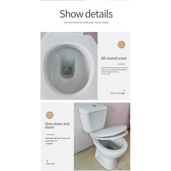 Двойной туалет части кудели керамики 180мм комода ловушки притока 3Л/6Л п п