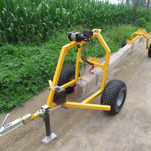 Farm Atv Quad Bike Trailer Outdoor Twin Axle Forestry Machine Log Hauler