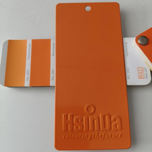 Outdoor Heat Oroof  RAL 2004 90% Glossy Orange Dry Powder Coating Paint for Cabinet Box Spray Coat