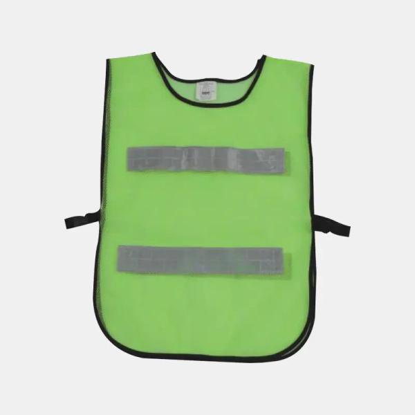 Reflective Neon Yellow Emergency Vest with Pockets and Whistle