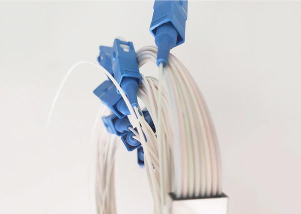PON CATV LAN 0.9mm Steel Pipe Fiber Optic PLC Splitter 1x8 SC UPC