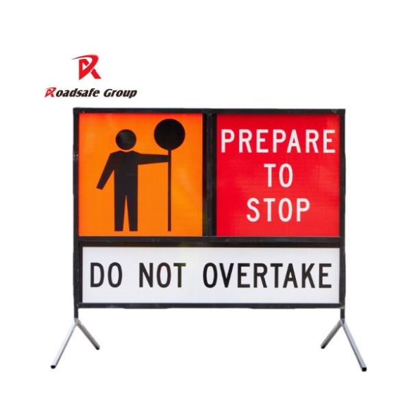 Multi Message Traffic Sign Frame Australia Standard Safety Road Pvc Signage