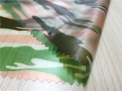 Camouflage Printed Waterproof Tpu Fabric 0.15mm Thickness For Boys' Coats
