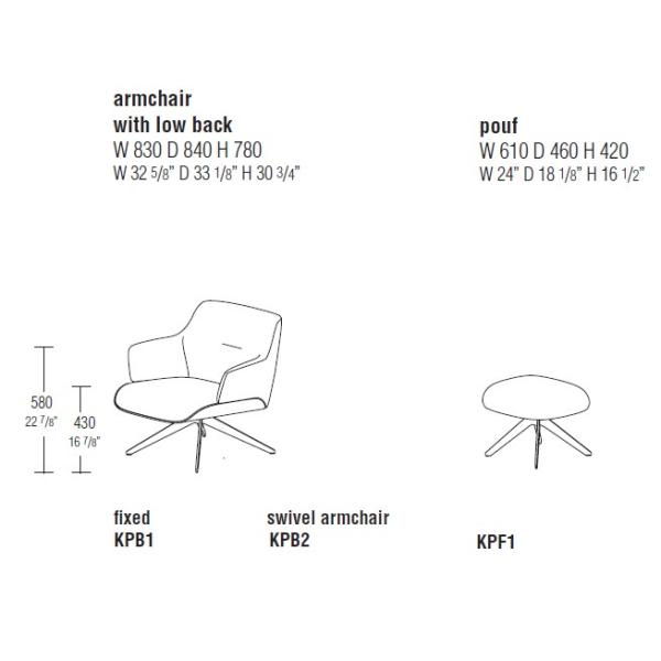 Low Back Relaxing Kensington Armchair , Colorful Kensington Leather Chair