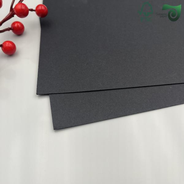 FSC 400GSM Virgin Pulp Black Photo Album Paper 700mm 1000mm High Toughness