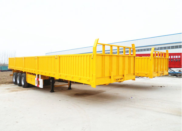 3 Axle Side Wall  Semi Trailer  Cargo Container Trailer For Africa