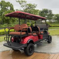 Carrinho de golfe elétrico OEM 6 lugares 4 rodas travão de disco 10 polegadas TFT IP66 6 pessoas carro do clube
