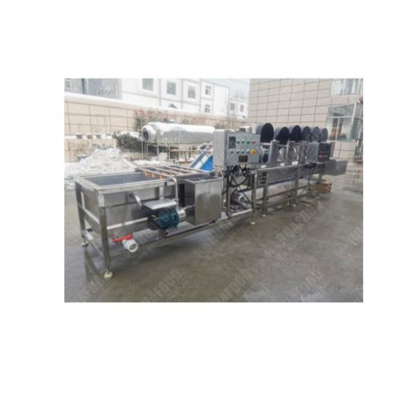 Brine tank cleaning washing machine for seafood and vegetable processing line