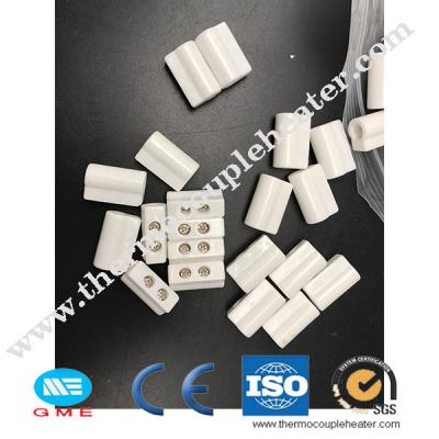 esteatite que abriga o bloco de terminais cerâmico para o calefator flexível tubular