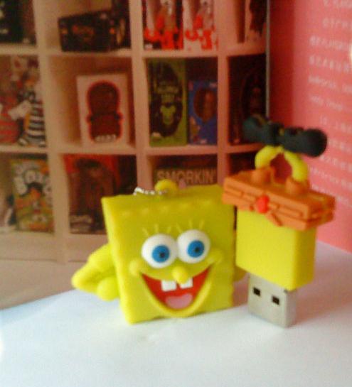 O flash bonito de USB conduz o usb dos desenhos animados de SpongBob