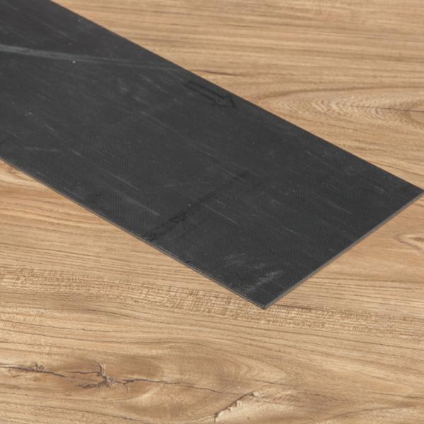 Customized LVT Plank Flooring , Resilient Spc Pvc Flooring Shallow Walnut Color
