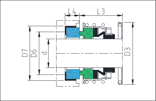 KL-E2 Pump Mechanical Seal Replacement Of John Crane Type 2 Elastomer Bellow Seal