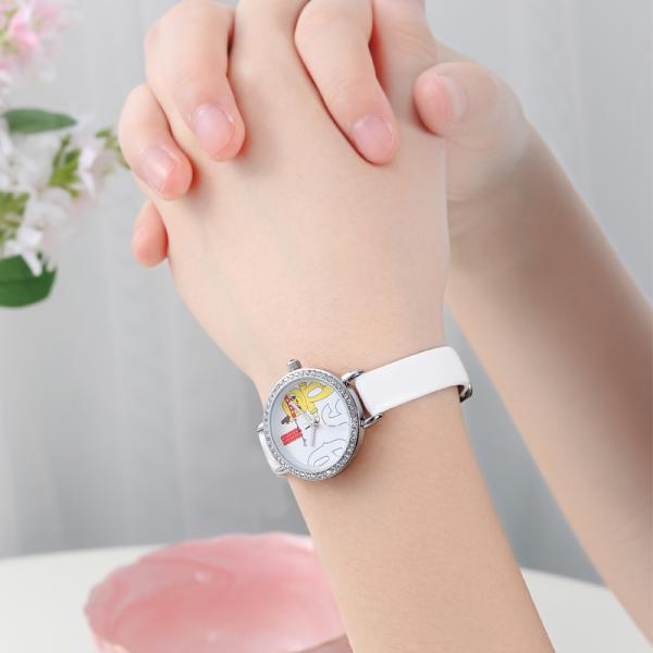 дети 27мм дети розовый Сали водонепроницаемый дети смотрят 3АТМ кожаный мультфильм на заказ