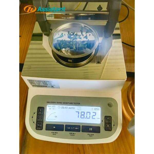 Plastic Portable Halogen Moisture Analyzer 310*205*200 mm Dimension for 120g Capacity