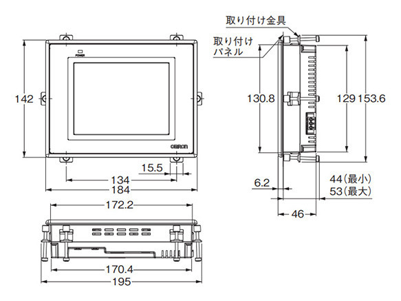 Дюйм Com1- RS232 Com2- RS232C/422A/485 экрана касания 10 NB10W-TW01B Omron HMI