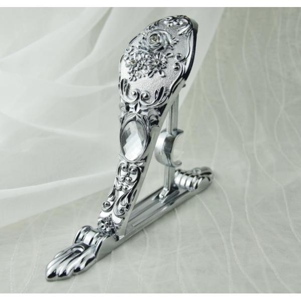 quality aluminium iron metal curtain rod bracket window curtain rod support bracket rose 28/19 Curtain rod bracket