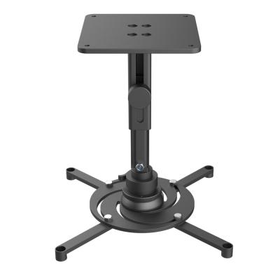 360 Degree Adjustable Projector Mount Aluminum Alloy Universal Projector Bracket Black
