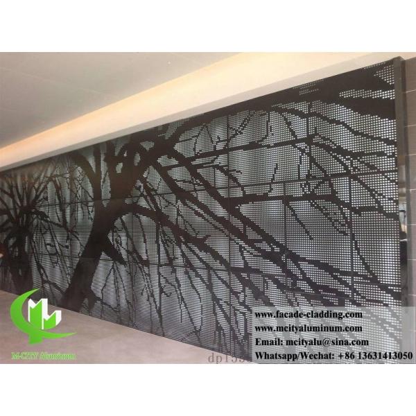 Powder Coated Perforated Aluminum Facade Panel with Custom RAL Colors and Laser Cutting Technology