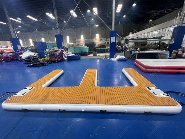 High Quality Customization Inflatable Dock Deck E Shape Floating Platform Air Pontoon Inflatable Dock
