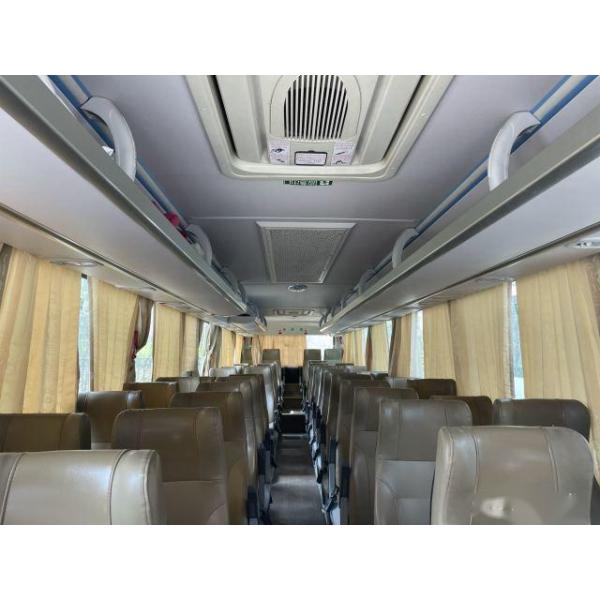 Used Coach Bus Kinglong XMQ6112 51 Seats Airbag Chassis Left Hand Drive Low Kilometer Nude Packing
