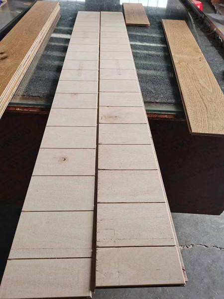 Unfinished 2- Layers Oak Engineered Wood Flooring To Latvia, Full Birch Plywood