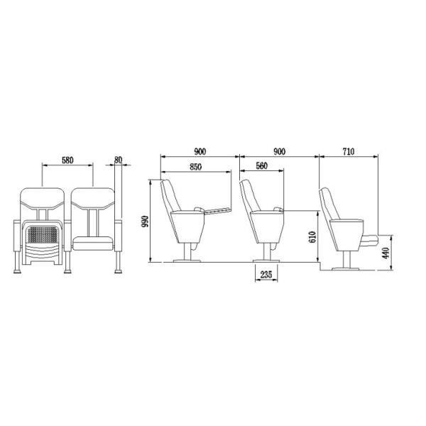 China High Quality Auditorium Chair, Theater Chair For Sale