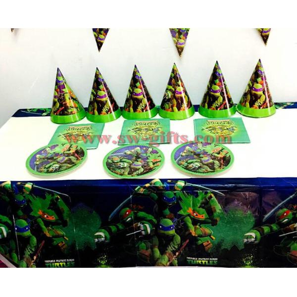 Turtles plates cups kids birthday party set boys favor turtles glass plates turtles party set