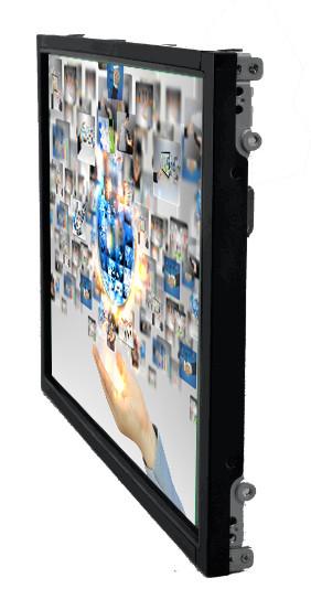 a montagem traseira industrial de 18,5 polegadas VIU o écran sensível LCD Monintor com VGA, DVI, HDMI entrado para o controle industrial