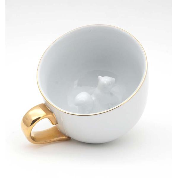 Рекламные подарки Золотая ручка кружка Персонализированная керамическая кружка для кофе Чашка для чая